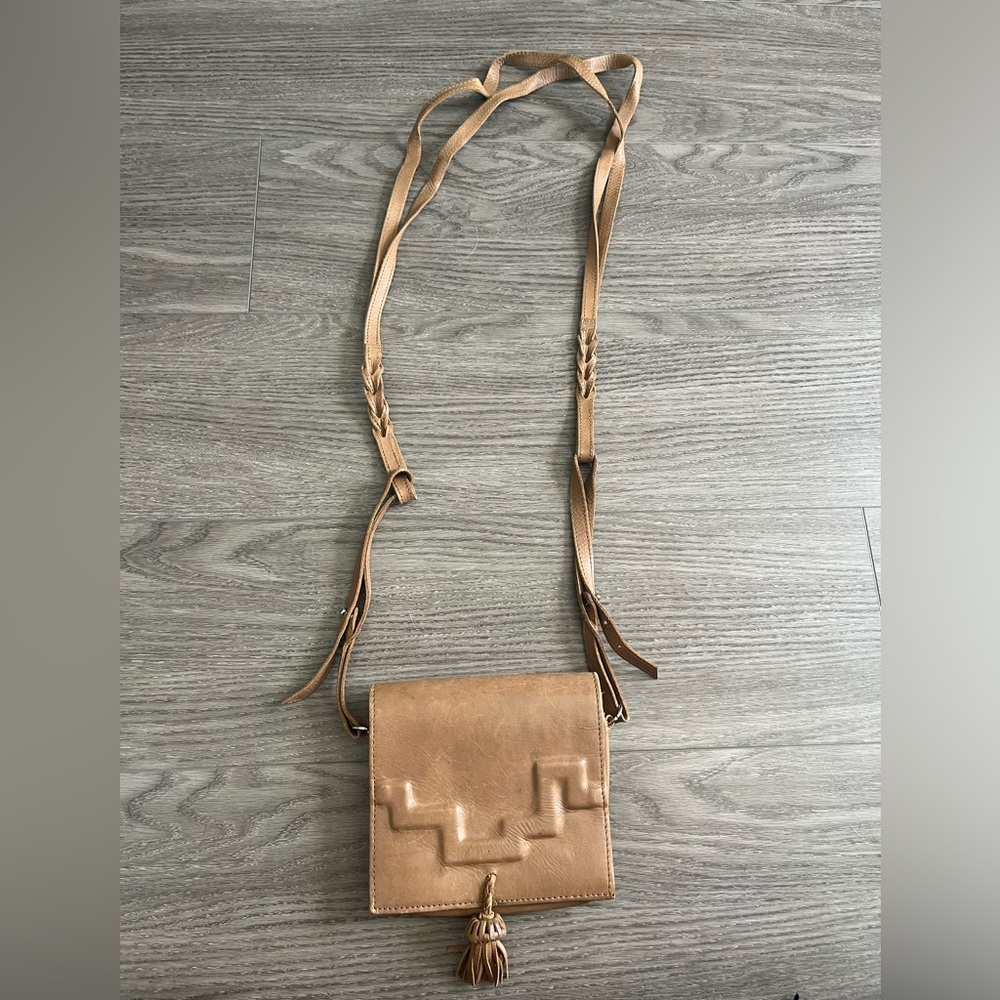 Zimmermann Quilted Crossbody Bag Purse Brown Color
